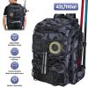 42L/11Gal Fishing Backpack Large Capacity Fishing Tackle Storage Bag with Rod Holders 16-Pocket Water-Resistant with Divider Adjustable Padded Straps