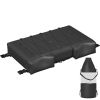 T-Top Storage Bag, for 6 Type II Life Jackets, with a Boat Trash Bag, 600D Oxford Fabric Life Vests Storage Bag for Most T-Top Boats