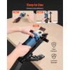 Lawn Mower Blade Sharpener, 15° - 45° Adjustable Lawnmower Blade Sharpening Tool with 4 Adapter Pins, Ball Bearing Design & 25mm Enlarged Handle