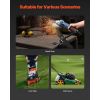 Lawn Mower Blade Sharpener, 15° - 45° Adjustable Lawnmower Blade Sharpening Tool with 4 Adapter Pins, Ball Bearing Design & 25mm Enlarged Handle