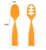 2Pcs Baby Spoons, Feeding Littles, Silicone Pre-Spoon for Kids