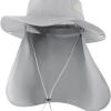 Oversize UV Fishing Sun Hat for Big Heads  Quick Dry Boonie Hats,Large Cooling Safari Hats with Strap