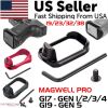Anodized Aluminum Flared Magwell For Glock 19/17/22/24/31/34/35/37 Gen 1/2/3/4/5