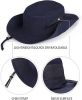 Oversize UV Fishing Sun Hat for Big Heads  Quick Dry Boonie Hats,Large Cooling Safari Hats with Strap