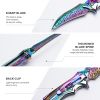 Curved Pattern Blade Knife, Ergonomic Grip, Ideal For Collection & Daily Carry