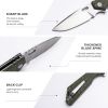 EDC Pocket Knife, Black/Olive Green, Lightweight Multi-Purpose Blade for Outdoor & Daily Use