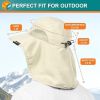 Wide Brim Sun Hat with Neck Flap, UPF50+ Hiking Safari Fishing Hat for Men Women, Sun Protection Beach Hat